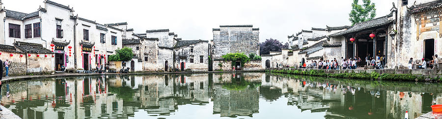 Panorama of Hongcun village in China. Photograph by Usha Peddamatham