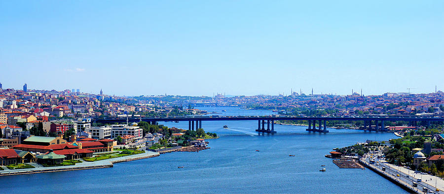 Turkey Photograph - Panorama of Istanbul by Lilia S