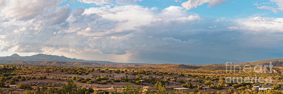 Panorama of Jemez Mountains and Cochiti Lake Recreation Area - Cochiti Pueblo New Mexico Photograph by Silvio Ligutti