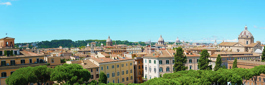 Panorama of Rome, Italy Photograph by Marek Poplawski