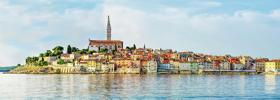 Panorama of Rovinj in Croatia Photograph by Betty Eich