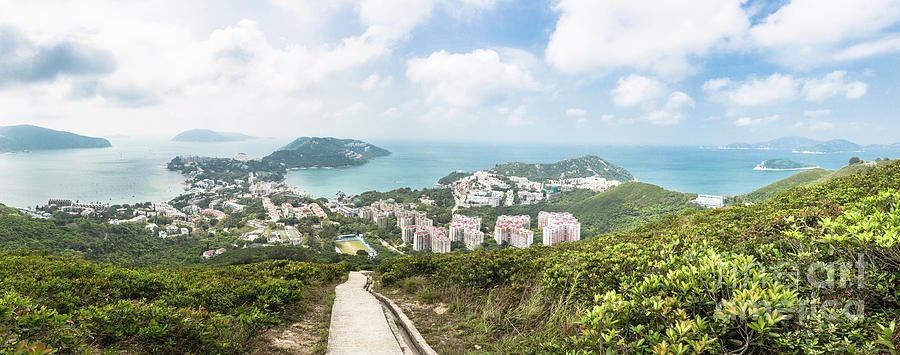 Panorama of Stanley and the coast in Hong Kong island Photograph by Didier Marti