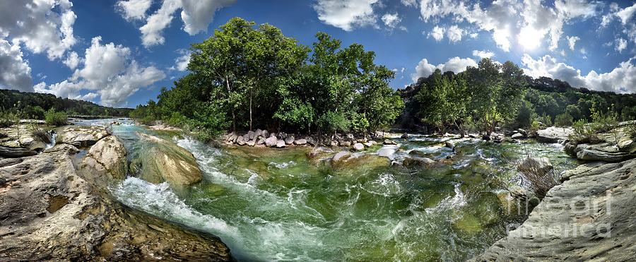 Panorama of The Flats Barton Creek Austin Texas by Bruce Lemons