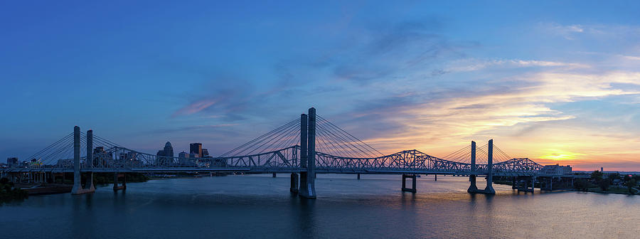 Panorama Of The John F. Kennedy Memorial Bridge And The Abraham Photograph