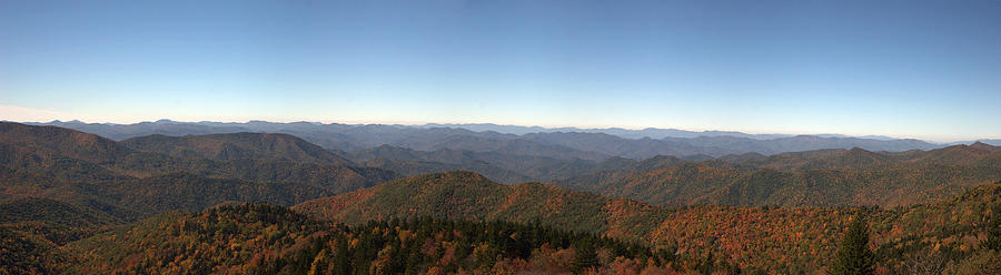 Panorama of the North Carolina Mountains Photograph by Jill Lang