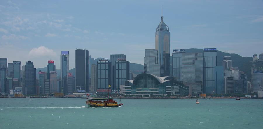 Panorama of Victoria Harbour on sunny day Photograph by Ndp - Fine Art ...