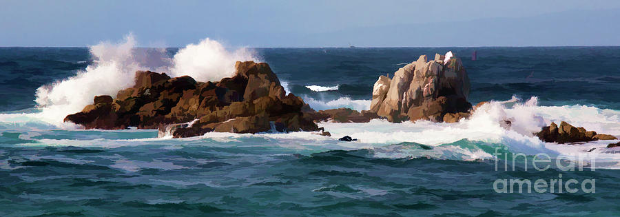 Panorama Pacific Ocean  Photograph by Chuck Kuhn
