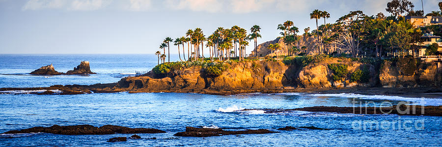 Panorama Photo Of Laguna Beach Orange County California Photograph