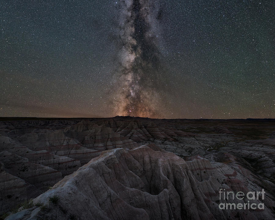 Panorama Point Milky Way Badlands 8x10 Photograph by Michael Ver Sprill