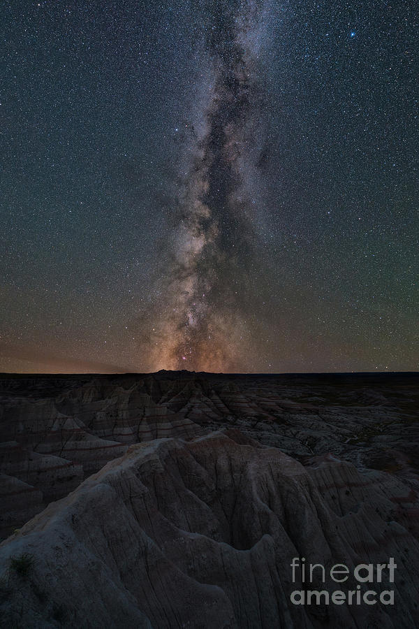 Panorama Point Milky Way Badlands  Photograph by Michael Ver Sprill