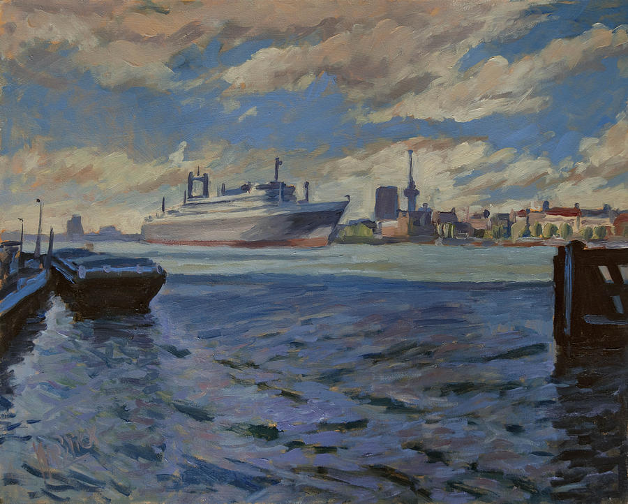 Panorama Rotterdam Painting by Nop Briex