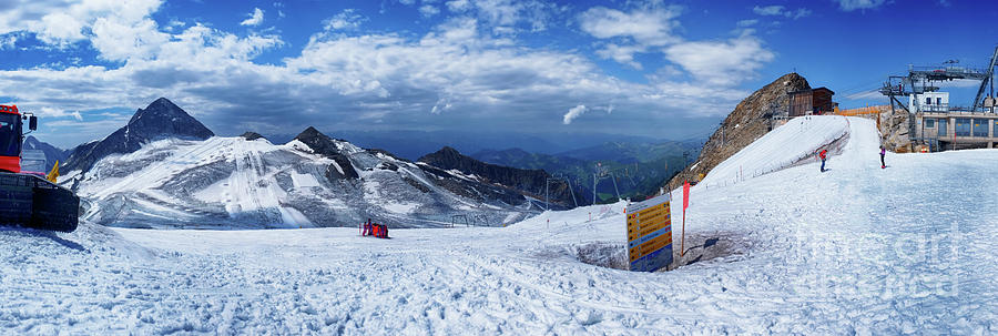 panorama Ski resorts  Hintertuxer Gletscher Photograph by Ariadna De Raadt
