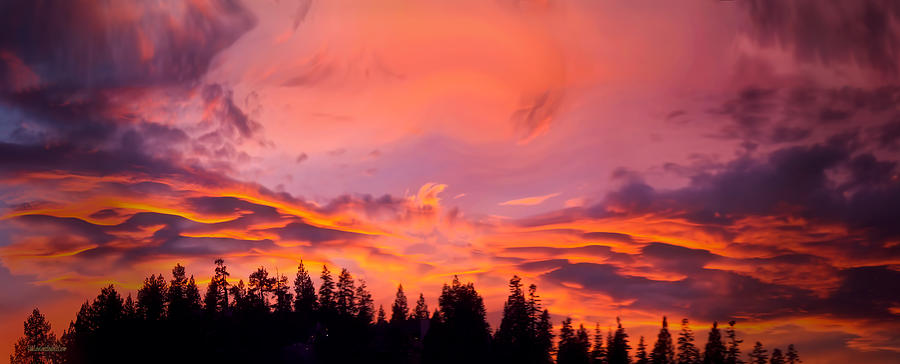 Panorama Sunset Lake Tahoe Photograph by LeeAnn McLaneGoetz McLaneGoetzStudioLLCcom