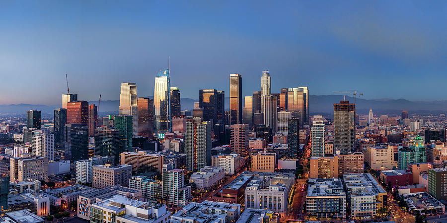 Panorama View of Los Angeles Photograph by Kelley King