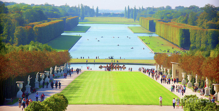 Panorama View of Versailles Gardens Photograph by Chuck Kuhn