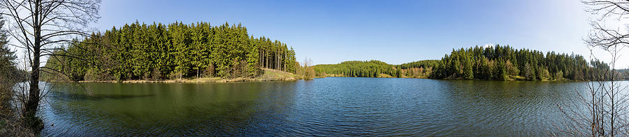 panorama view Rappbode Auxiliary Dam , Harz Photograph
