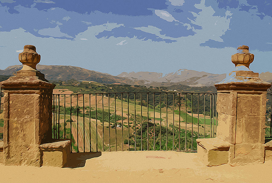 Panoramas of Andalusia, Ronda Painting by AM FineArtPrints