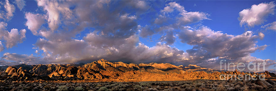 Panoramic Alabama Hills Eastern Sierras California Photograph by Dave Welling