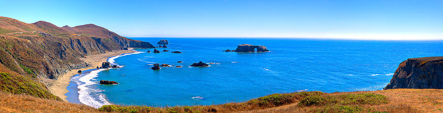 Panoramic California Coast Photograph