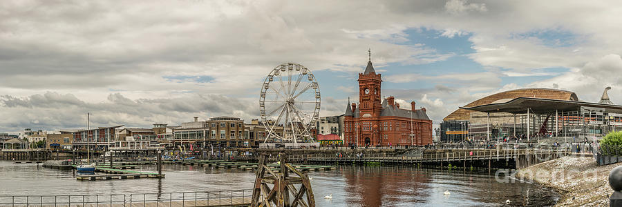 Panoramic Cardiff Bay 1 Photograph by Steve Purnell