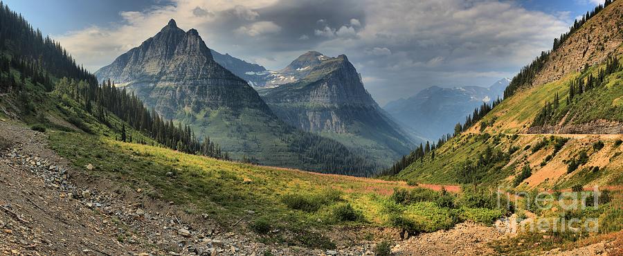 Glacier National Park Photograph - Panoramic Glacier Big Bend View by Adam Jewell