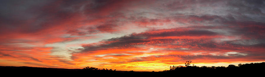 Panoramic Hill Country Sunset 5 Photograph by Paul Huchton