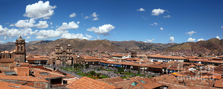 Panoramic Image of City of Cusco Peru Photograph by James Brunker