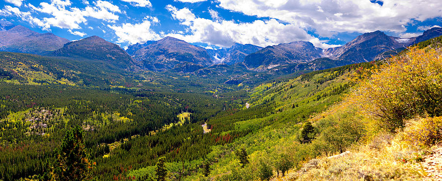 Rocky Mountain National Park Photograph - Panoramic Mountain Peaks by James O Thompson