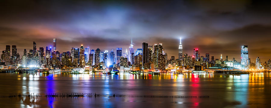 Panoramic NYC Photograph by Mihai Andritoiu