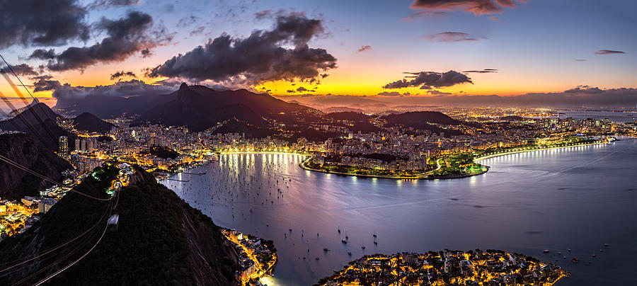 Panoramic Rio Photograph by Mihai Andritoiu