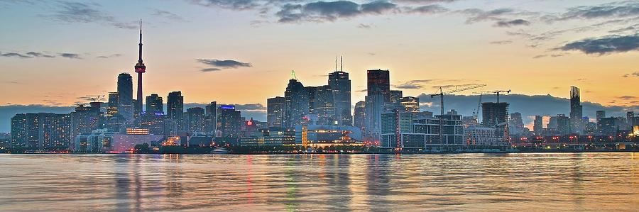 Panoramic Sunset in Toronto Photograph by Frozen in Time Fine Art Photography