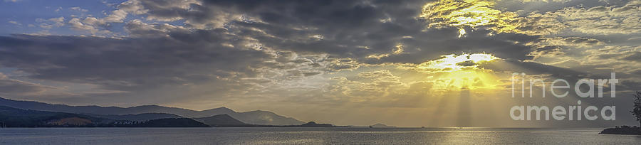 Sunset Photograph - Panoramic Sunset by Michelle Meenawong