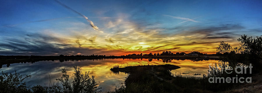 Panoramic Sunset Photograph by Robert Bales