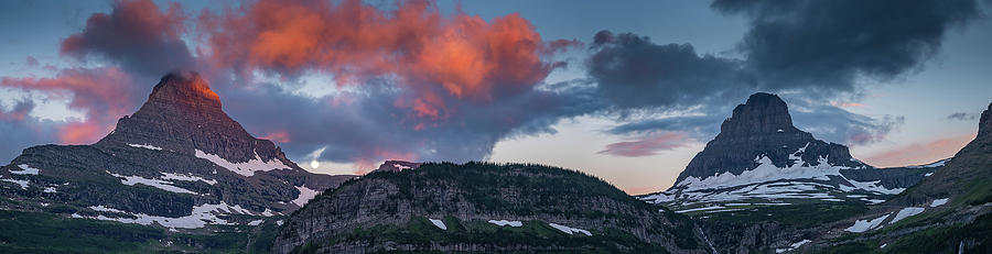 Panoramic View At Glacier National Park Photograph