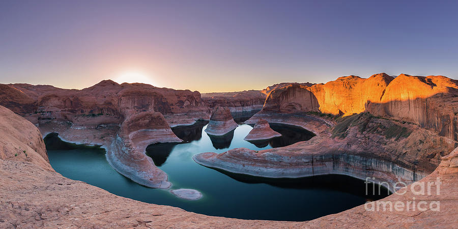 Panoramic view at Reflection Canyon, Lake Powell Photograph by Henk Meijer Photography