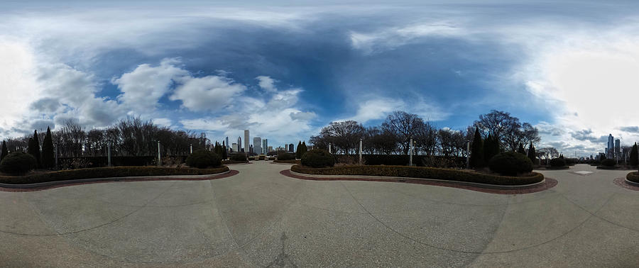 Panoramic View Chicago Photograph by Britten Adams