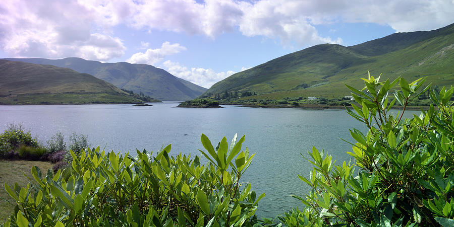 Panoramic View Kylemore Loch Photograph by Terence Davis