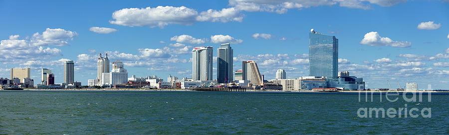 Panoramic view of Atlantic City, New Jersey Photograph by Anthony Totah