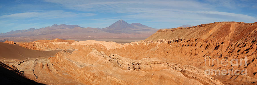 Panoramic View of Death Valley Atacama Desert Chile Photograph by James Brunker