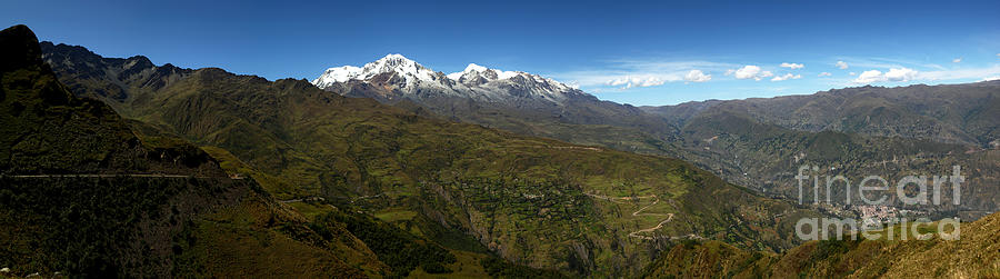 Panoramic View of northern part of Cordillera Real Bolivia Photograph by James Brunker