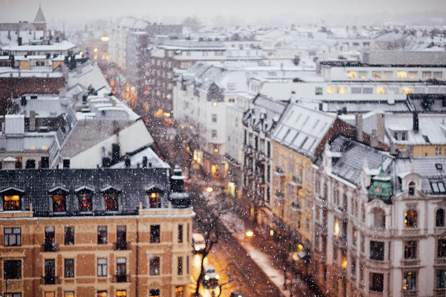 Panoramic view of Oslo Photograph by Aldona Pivoriene