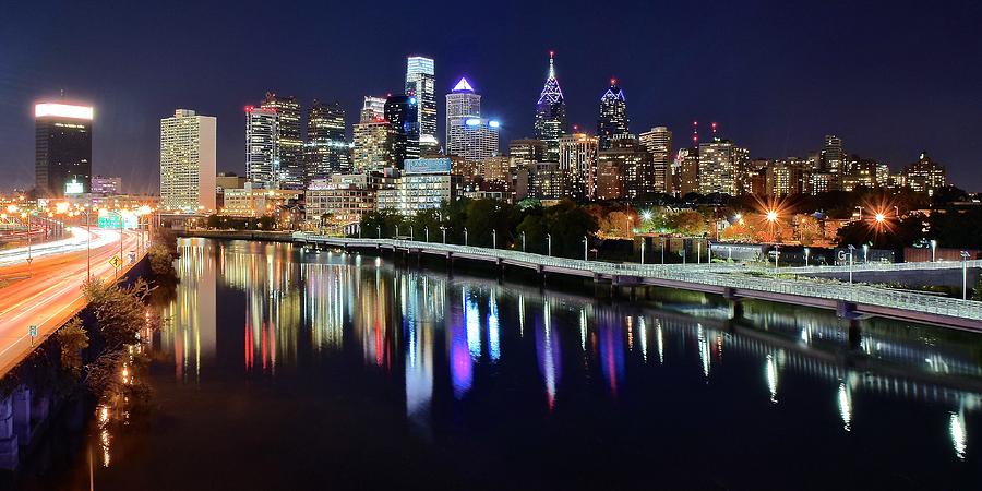 Panoramic view of Philly Photograph by Frozen in Time Fine Art Photography