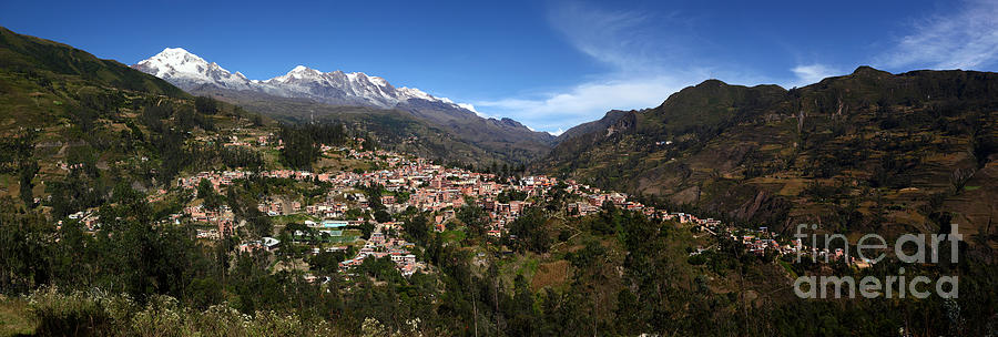 Panoramic View of Sorata and Cordillera Real Bolivia Photograph by James Brunker