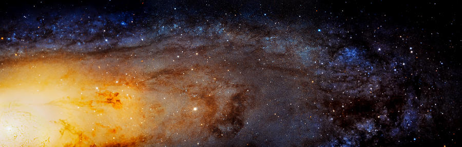 Panoramic View of the Andromeda Galaxy Photograph by Jennifer Rondinelli Reilly - Fine Art Photography
