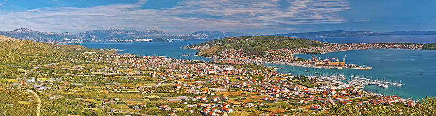Panoramic view of Trogir from above Photograph by Brch Photography