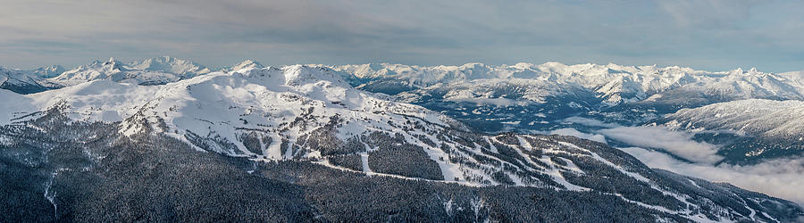 Panoramic view of Whistler Mountain Photograph by Pierre Leclerc Photography
