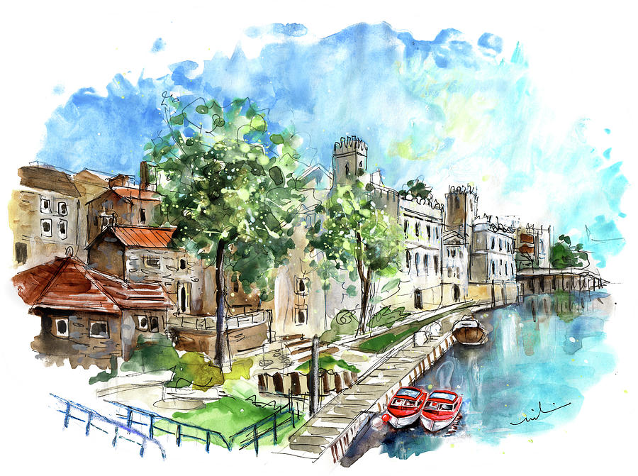 Panoramic View Of York 01 Painting by Miki De Goodaboom