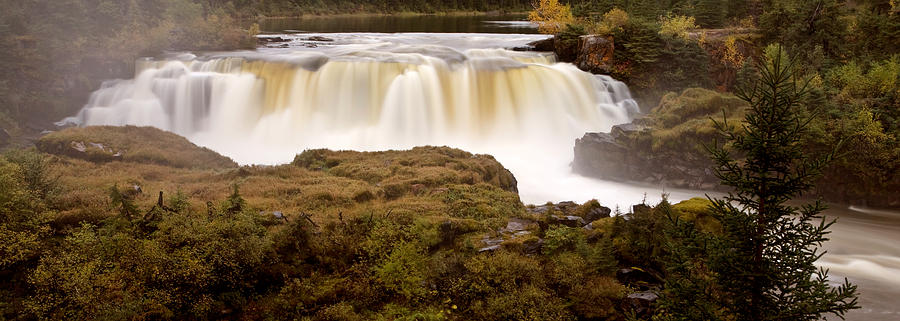 Panoramic Waterfall Manitoba Digital Art by Mark Duffy