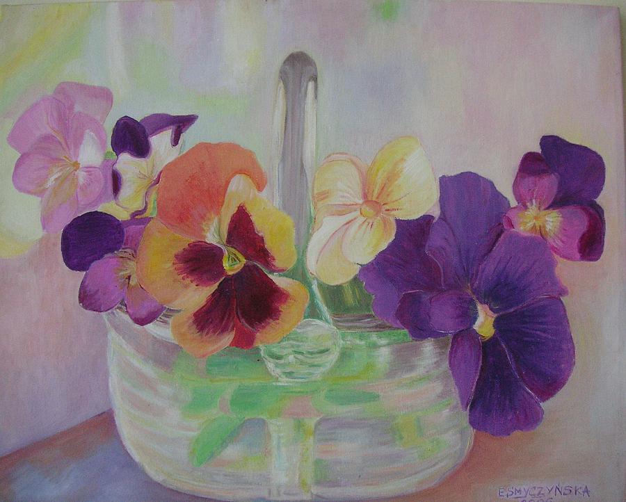 Pansies Painting by Ewa Smyczynska at Beyond Gallery Cafe of Kathlin Austin Pansies Painting by Ewa Smyczynska at Beyond Gallery Cafe of Kathlin Austin