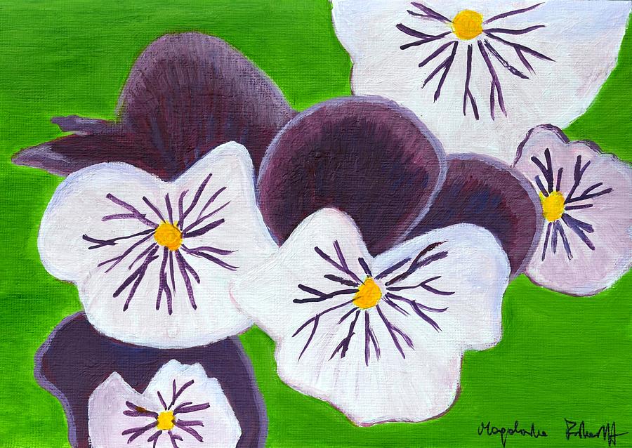 Pansies  Painting by Magdalena Frohnsdorff